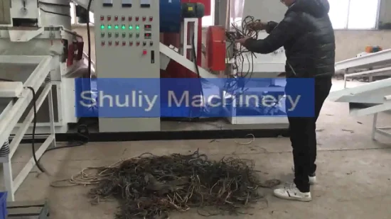 Schrott elektrische Aluminium Kupferdraht Kabel Kunststoff Separator Recycling Granulator Maschine